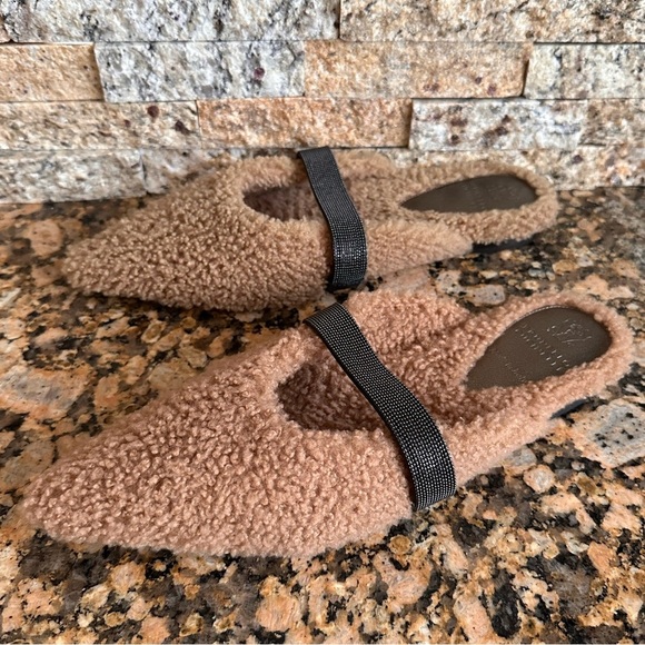 Brunello Cucinelli monili beaded genuine shearling slide - Picture 3 of 8